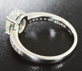 Элегантное серебряное кольцо с ограненным эфиопским опалом Серебро 925