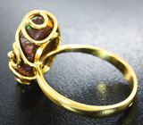 Кольцо с австралийским болдер опалом 7,23 карата Золото