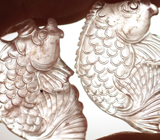 Парные миниатюры «Рыбки» из цельного морганита 41,04 карата 