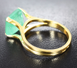 Золотое кольцо с уральским изумрудом 3,99 карата Золото
