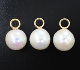 Подвески для серег с морским жемчугом барокко 33,59 карата Золото