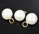 Подвески для серег с морским жемчугом барокко 33,59 карата Золото
