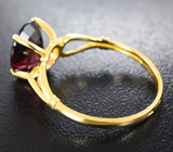 Золотое кольцо с родолитом 3,17 карата Золото