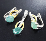 Серебряный комплект с редкими грандидьеритами Серебро 925