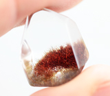 Редкость! Красный дюмортьерит в кварце 16,4 карата 