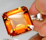 Коллекция "Perfection". Кулон с цитрином Мадейра Серебро 925