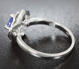 Чудесное серебряное кольцо с насыщенным танзанитом Серебро 925
