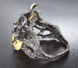Серебряное кольцо с кристаллическим эфиопским опалом и хризопразом Серебро 925