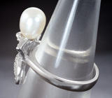 Чудесное серебряное кольцо с жемчужиной Серебро 925
