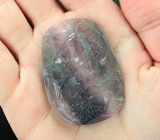 Камея «Подводный мир» из цельного флюорита 119,1 карата 