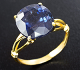 Кольцо с уникальным крупным сапфиром со сменой цвета 7,08 карата Золото