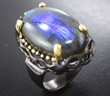 Серебряное кольцо с лабрадоритом Серебро 925