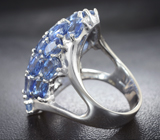 Роскошное серебряное кольцо с кианитами Серебро 925
