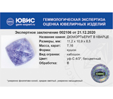 Quartz with Dumorterite (Кварц с дюмортьеритом) 7,16 карата Не указан