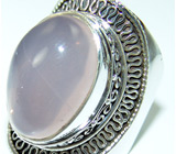 Кольцо с нежно-розовым кварцем Серебро 925