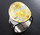 Серебряное кольцо с «призрачным» кварцем Серебро 925