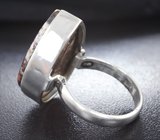 Серебряное кольцо с медным агатом