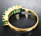 Золотое кольцо с уральскими изумрудами топового цвета 0,95 карата Золото