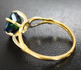 Золотое кольцо с ограненным черным опалом 1,3 карата Золото