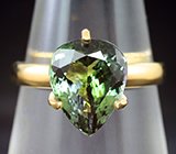 Кольцо с чистейшим полихромным танзанитом 3,95 карата