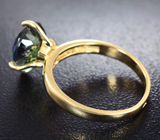 Кольцо с чистейшим полихромным танзанитом 3,95 карата Золото