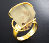 Кольцо c орегонским солнечным камнем 21,13 карата Золото