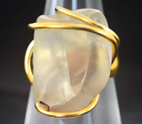 Кольцо c орегонским солнечным камнем 21,13 карата Золото