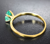 Золотое кольцо с чистейшим уральским изумрудом 0,95 карата Золото