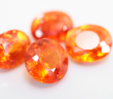 Набор из 4 спессартинов «фанта» 8,85 карата 