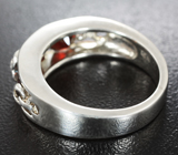 Серебряное кольцо с пиропами гранатами Серебро 925