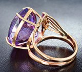 Кольцо с крупным аметрином 22,29 карата, цитринами и аметистами Золото