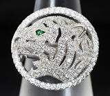 Серебряное кольцо «Тигр» Серебро 925