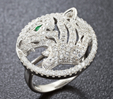 Серебряное кольцо «Тигр»