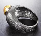 Серебряное кольцо с кристаллическим эфиопским опалом Серебро 925