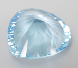 Голубой топаз лазерной огранки 20,44 карата 