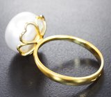 Кольцо с морской жемчужиной 11,86 карата Золото