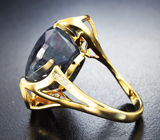 Эксклюзив! Золотое кольцо с уникальным уральским александритом 36,15 карата и бриллиантами Золото