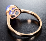 Элегантное серебряное кольцо с танзанитом Серебро 925