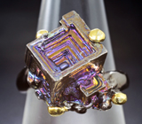 Серебряное кольцо с кристаллами висмута Серебро 925