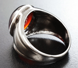 Серебряное кольцо с крупным гранатом 8+ карата Серебро 925