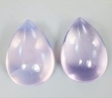 Серьги с лавандовыми аметистами 34,52 карата