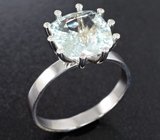 Комплект с аквамаринами 16,3 карата и муассанитами 