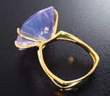 Золотое кольцо с лавандовым аметистом 13,38 карата Золото