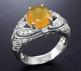 Серебряное кольцо с медовым опалом