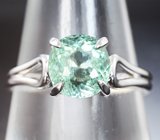 Два кольца с розовым муассанитом 2,65 карата и зеленым турмалином 3,05 карата