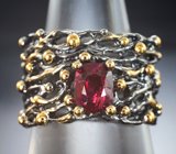 Кольцо с рубиновой «неоновой» шпинелью 1,45 карата