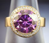 Комплект с муассанитами 4,08 карата и бриллиантами