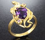 Комплект с аметистами 7,32 карата