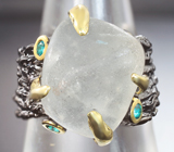 Серебряное кольцо с бесцветным топазом Серебро 925