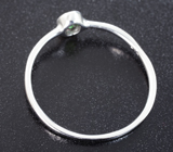 Изящное серебряное кольцо с цаворитом Серебро 925